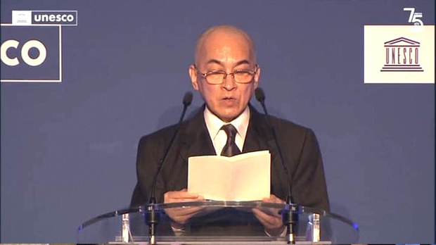 ព្រះមហាក្សត្រ​ថ្លែង​​ព្រះរាជ​សន្ទរកថា​ នៅក្នុង​មហាសន្និបាត​អង្គការ​យូណេស្កូដោយផ្តោតលើ​សមិទ្ធផល​សំខាន់ៗ របស់យូណេស្កូ​នៅកម្ពុជា