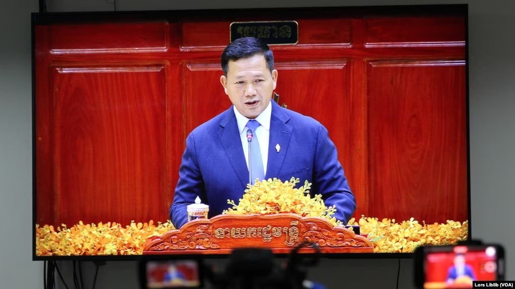 សភា​បោះឆ្នោត​ជ្រើសរើស​លោក ហ៊ុន ម៉ាណែត ជា​នាយក​រដ្ឋមន្ត្រី​ដែល​ត្រូវ​នឹង​បំណង​របស់​លោក ហ៊ុន សែន 