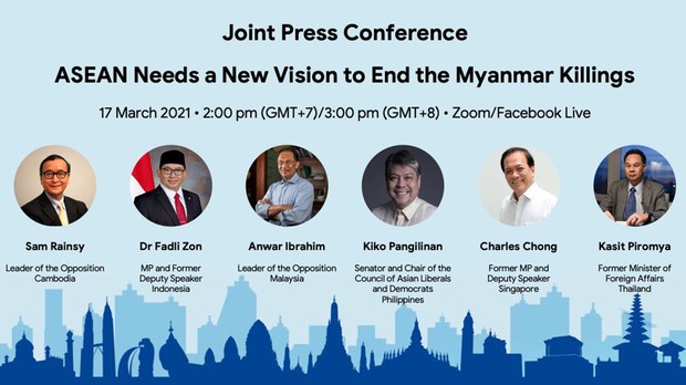 ក្រុម​មេ​ដឹក​នាំ​បក្ស​ប្រឆាំង ទាមទារ​​រដ្ឋាភិបាល​អាស៊ាន ឱ្យ​គិតគូរ​រឿង​សិទ្ធិ​មនុស្ស ដើម្បី​បញ្ចប់​អំពើ​ហិង្សា​នៅ​ក្នុង​តំបន់