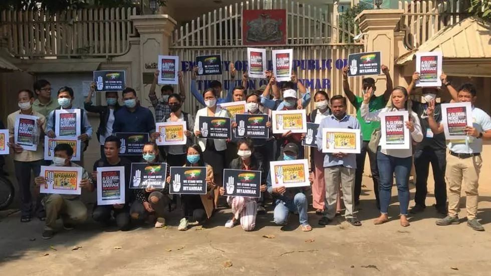 ក្រុមអង្គការសង្គមស៊ីវិល និងសហជីពនៅកម្ពុជា ដាក់ញត្តិនិងថ្កោលទោសចំពោះរដ្ឋប្រហារនៅភូមា