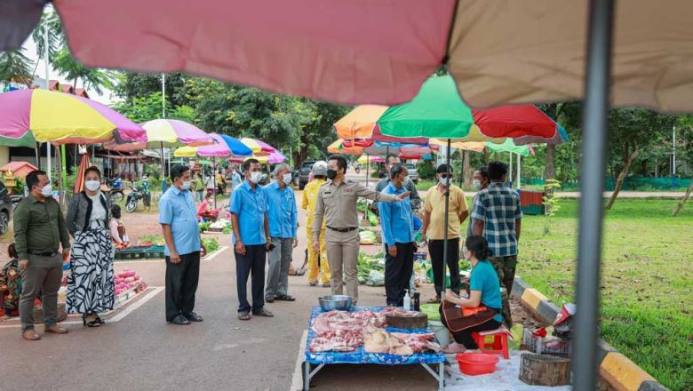 ផ្សារក្រមួន​ត្រូវបាន​រៀបចំ សម្រាប់​តម្រូវការ​ពលរដ្ឋ ក្រោយ​ផ្សារ​បន្ទាយស្រី​ផ្អាក​ ដោយសារ​កូវីដ
