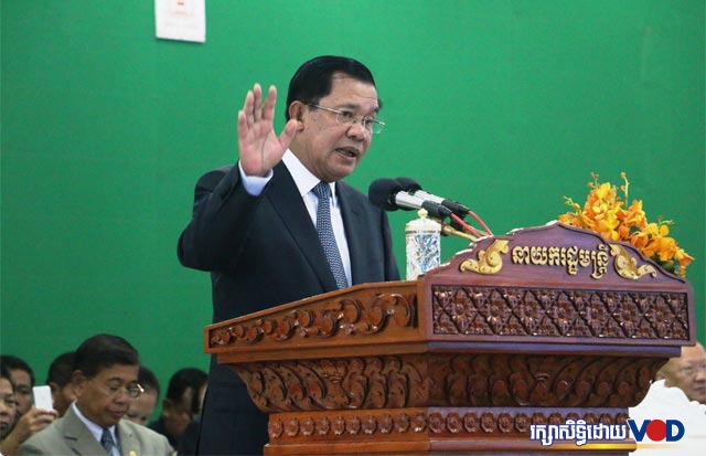 លោក ហ៊ុន សែនថា ​ចង់រក្សាសន្តិភាពបោះឆ្នោតឲ្យគណបក្សប្រជាជនកម្ពុជា