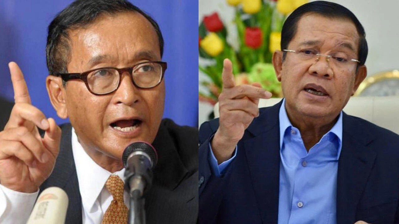 លោក ហ៊ុន សែន ព្រមានរំលាយគណបក្សនយោបាយដែលភ្ជាប់ខ្លួនជាមួយលោក សម រង្ស៊ី