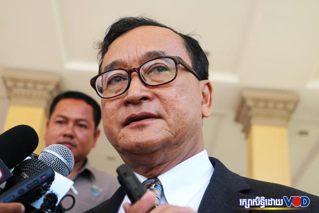 លោក សម រង្ស៊ី អំពាវនាវទៅសភាពអឺរ៉ុបឲ្យរក្សាជំហរក្នុង​ការ​ស្តារលទ្ធិ​ប្រជាធិបតេយ្យនៅកម្ពុជា