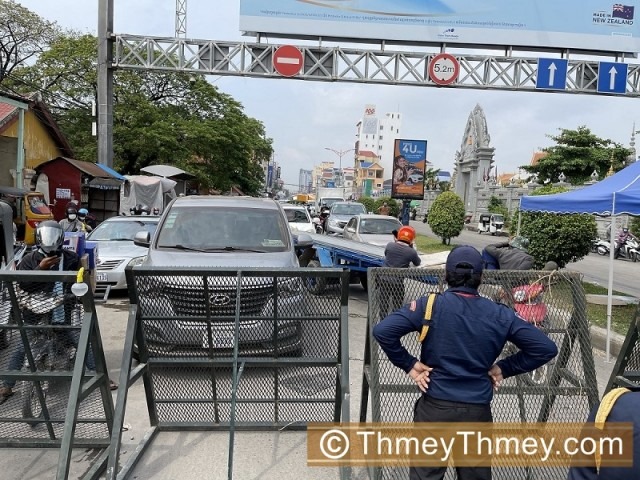 ទីតាំងបិទខ្ទប់៨កន្លែង ក្នុងសង្កាត់ស្ទឹងមានជ័យទី១ និងស្ទឹងមានជ័យទី២ 