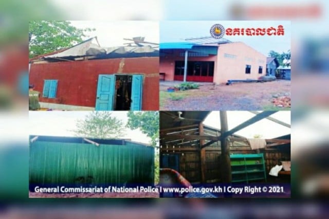 ផ្ទះពលរដ្ឋ១០ខ្នង ក្នុងខេត្តបាត់ដំបង រងគ្រោះដោយខ្យល់កន្ត្រាក់