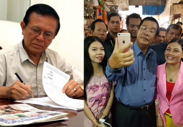 លោកនាយករដ្ឋន្រ្តី ហ៊ុន សែន ផ្ដើម​ចុះ​តាម​មូលដ្ឋាន ខណៈ​លោក កឹម សុខា ជាប់ឃុំ​ក្នុងបក្ស