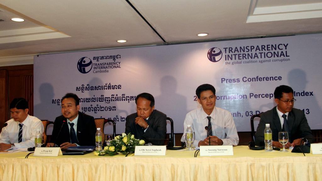 កម្ពុជា​ត្រូវ​បាន​ចាត់​ចូល​ក្នុង​ចំណោម​ប្រទេស​មានពិន្ទុទាប​នៃ​អំពើ​ពុក​រលួយ​ដដែល​