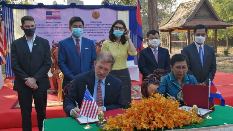 អាមេរិក​ផ្ដល់ជំនួយ​ $៤២ ​ម៉ឺន​ ជួយ​អភិរក្ស និង​ជួសជុល​ប្រាសាទ