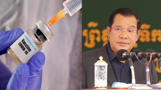 លោក ហ៊ុន សែន ថា កម្ពុជា មិន​អាច​ប្រើ​វ៉ាក់សាំង​កូវីដ-១៩ របស់​អាមេរិក​បាន​ទេ