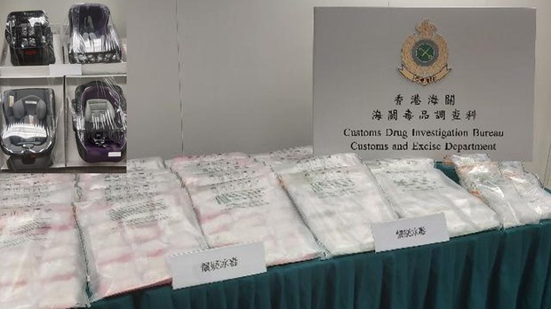 ប៉ូលិស​ហុងកុង​ចាប់​បាន​គ្រឿងញៀន​ទម្ងន់​ជាង ៥១គ.ក ដែល​មាន​តម្លៃ ៤លាន​ដុល្លារ​អាមេរិក​នៅ​ក្នុង​ទំនិញ​មាន​ប្រភព​ពី​កម្ពុជា