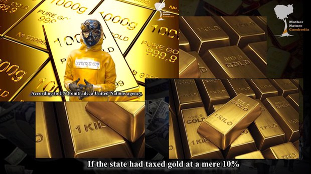 ចលនា​មាតា​ធម្មជាតិ​ថា​រដ្ឋ​បាត់​ចំណូល​រាប់​រយ​លាន​ដុល្លារ​ពីការមិន​យកពន្ធ​នាំចូល​នាំចេញ​មាស