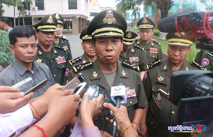 ប្រមុខ​ការពារ​ជាតិ​ព្រមាន​កម្ទេច​ចលនា​សង្គ្រោះ​ជាតិ​ផ្ដួច​ផ្ដើម​ដោយ​លោក សម រង្ស៊ី