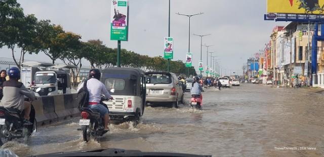 ភ្លៀង​ធ្លាក់​ពី​តិច​ទៅ​មធ្យម​នៅ​តំបន់​ជួរ​ភ្នំ​ដងរែក ខ្ពង់រាប​ឦសាន និង​ខេត្ត​ជាប់មាត់​សមុទ្រ