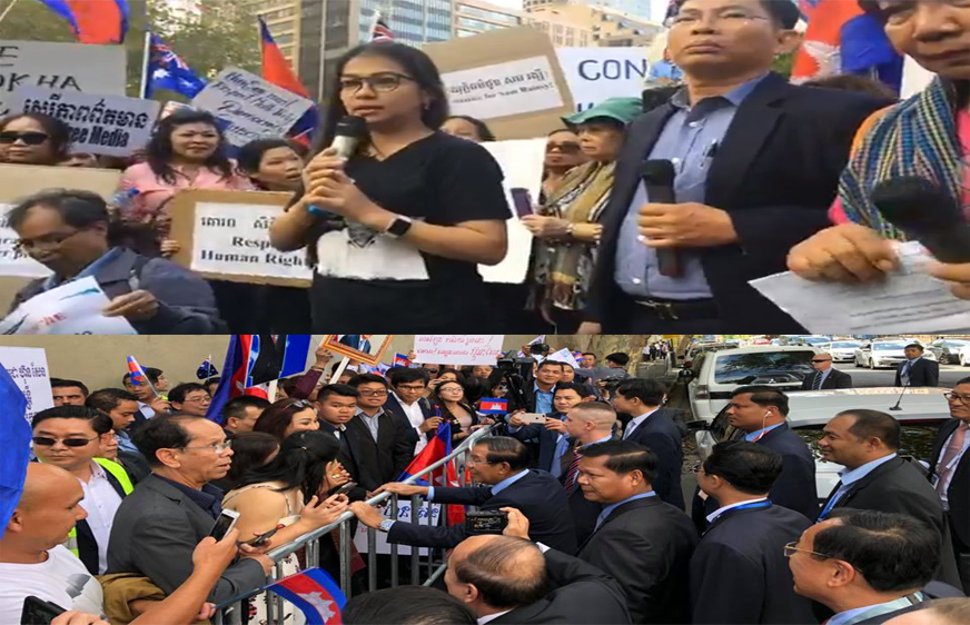 លោក ហ៊ុន សែន ទៅដល់អូស្ដ្រាលីមានទាំងអ្នកគាំទ្រនិងអ្នកធ្វើបាតុកម្មប្រឆាំង