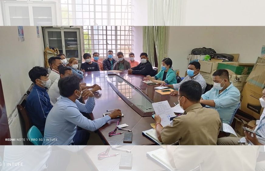 រដ្ឋបាលស្រុកអង្គស្នួលហៅតំណាងកម្មកររោងចក្រ បូវឃើរ ទៅដោះស្រាយវិវាទការងារ