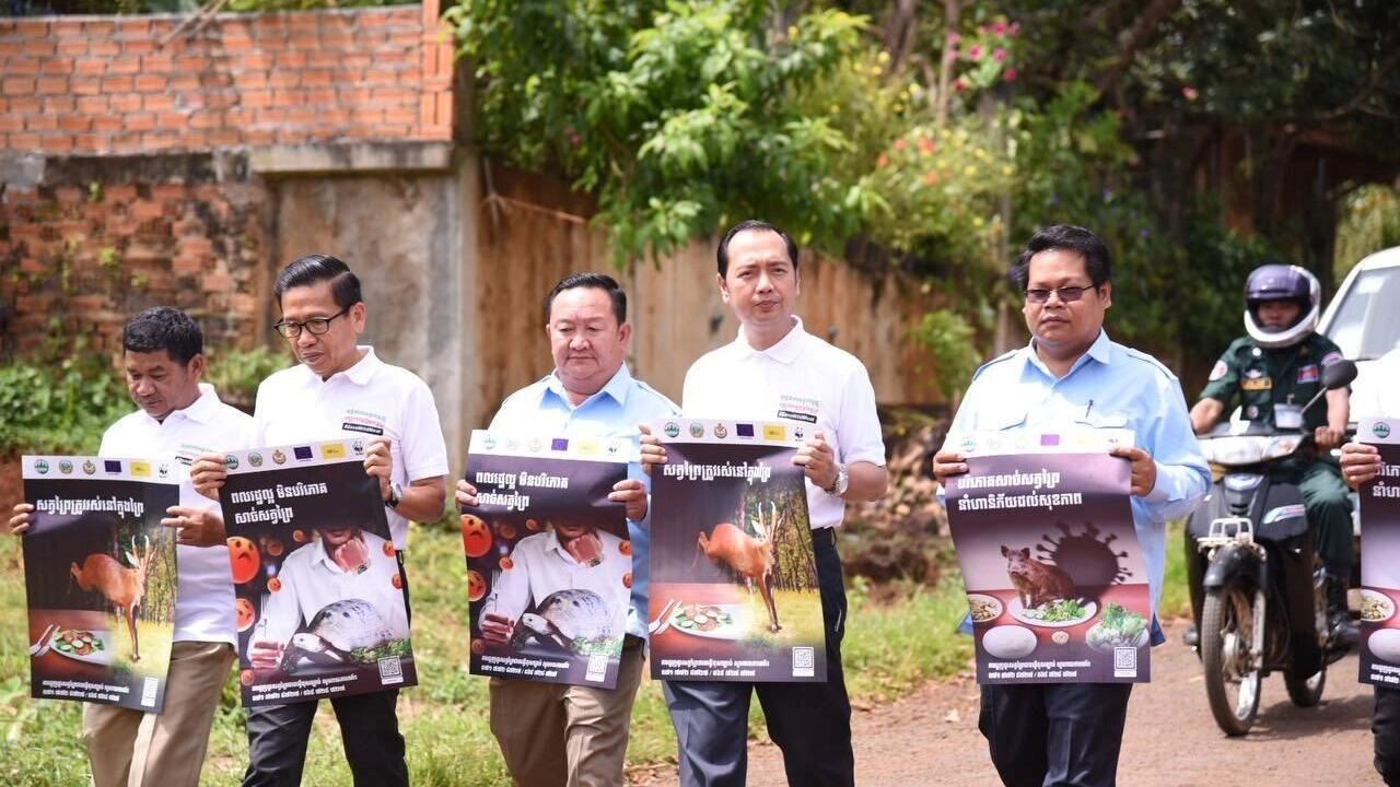 ក្រសួងបរិស្ថាន និងអង្គការពាក់ព័ន្ធផ្ដើមយុទ្ធនាការបញ្ឈប់ការជួញដូរសត្វព្រៃ នៅខេត្តមណ្ឌលគិរី