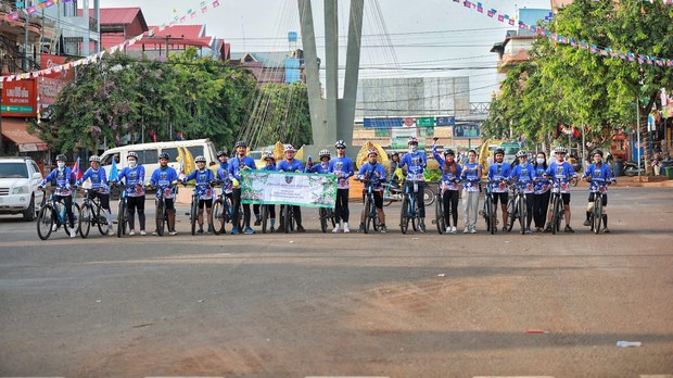 ក្រុម​យុវជន​សង្គម​ស៊ីវិល​នាំ​គ្នា​ជិះ​កង់​ចម្ងាយ ១​ពាន់​គ.ម ប្រារព្ធ​ទិវា​បរិស្ថាន​ពិភពលោក​២០២៤