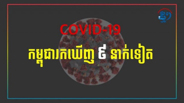 កម្ពុ​ជា រកឃើញ​អ្នក​ឆ្លង​កូ​វីដ​-១៩ ចំនួន​៩​នាក់​ទៀត ដែល​កើន​ឡើង ១៦៥​ករណីហើយ​