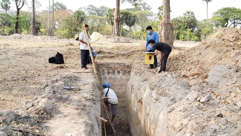 មន្ត្រី​ជំនាញធ្វើ​កំណា​យរ​ក​ឃើញរ​ចនា​ស​ម្ព័ន្ធ​ ដែល​អាច​មាន​ទំនាក់​ទំនង​នឹង​កសិណ្ធុ​អង្គ​រវ​ត្ត