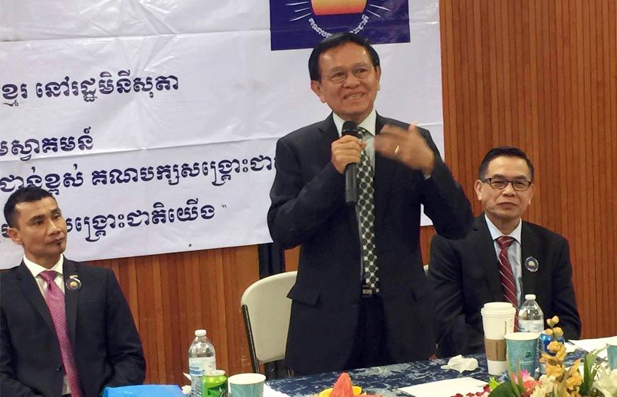 លោក កឹម សុខា ប្រាប់​ខ្មែរ​នៅ​ក្រៅ​ប្រទេស​ថា គ្មាន​សង្គ្រាម​ដាច់​ខាត​បើ​បក្ស​លោក​ឈ្នះ