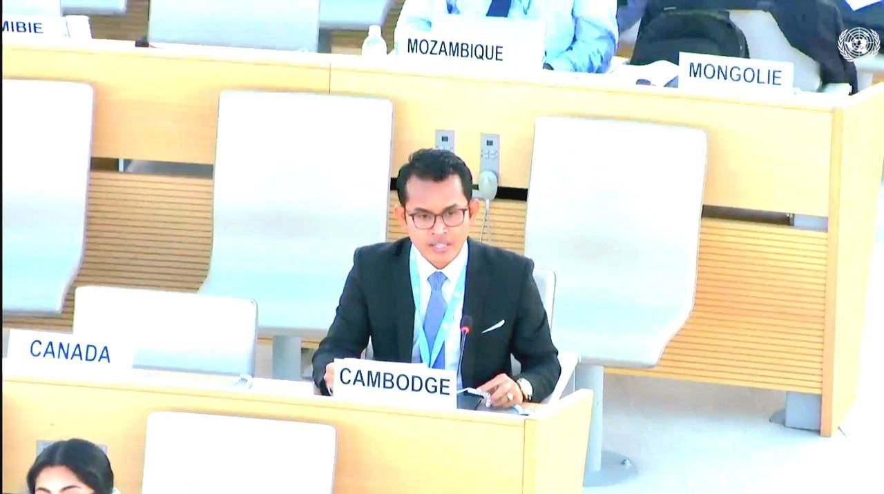 តំណាងកម្ពុជា ប្រាប់UN ថា​លំហសេរីភាពបញ្ចេញមតិនយោបាយ និងព័ត៌មានបើកចំហពេញលេញ