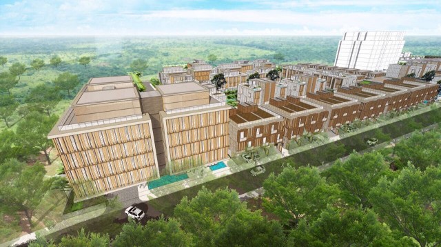 គម្រោង​អភិវឌ្ឍន៍​ដ៏​ច្រើន​ប្រមូលផ្តុំ​គ្នា​នៅតាម​បណ្តោយ​មហាវិថី​លោក ហ៊ុន សែន​