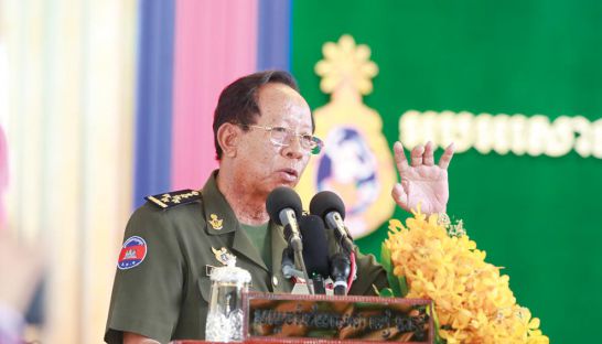  លោក ទៀ បាញ់ កាលពី​ម្សិលមិញ​បាន​ថ្លែង​ទៅ​កាន់​ពល​ទាហាន​ប្រមាណ​ជាង​មួយ​ពាន់​នាក់​ដែល​ចូលរួម...
