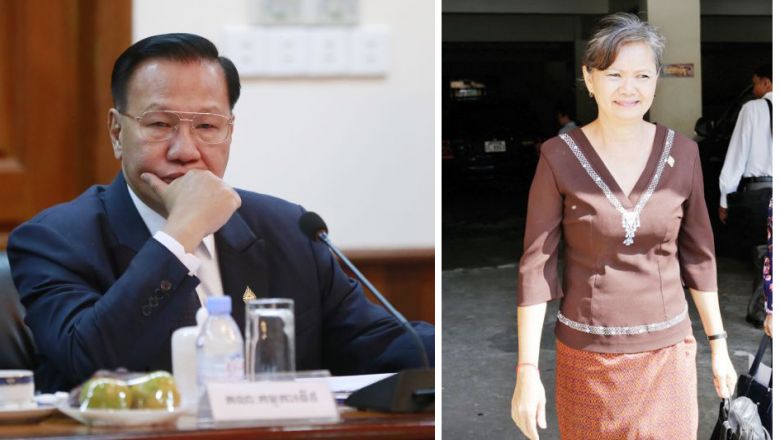 លោក​ ឈាង វុន ​ដេញ​លោកស្រី​ មូរ សុខហួរ​ចេញពី​សភា​អឺរ៉ុប